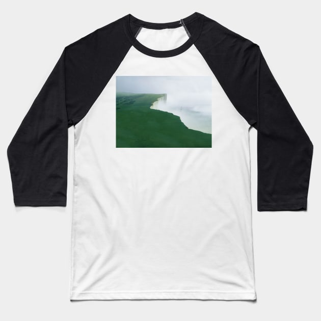 Beachy Head, East Sussex Baseball T-Shirt by Ludwig Wagner